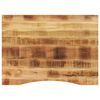 vidaXL Skrivebordsplate med kurve 110x80x2,5 cm heltre grovt mangotre