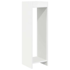 vidaXL Planteholder Hvit 30 x 30 x 100 cm Konstruert tre