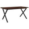 vidaXL Spisebord med levende kant 140 x 90 x 75 cm Solid akasietre