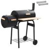 vidaXL Utend&oslash;rs grill 104 x 58 x 114 cm St&aring;l Svart
