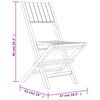 vidaXL Klappstoler 4 stk 47x61x90 cm heltre teak