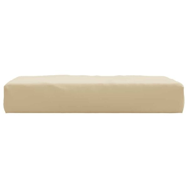 vidaXL Pallepute beige 60x60x8 cm oxfordstoff