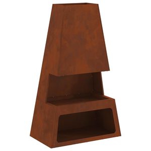 vidaXL B&aring;l Rusten 60 x 35 x 100 cm Cortenst&aring;l