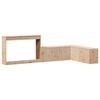 vidaXL Nattbord med skrivebord 232x112x75 cm heltre furu