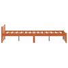 vidaXL Sengestamme Vokset Brun 205.5 x 95.5 x 51 cm Massiv furu