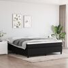 vidaXL Boxspring-sengeramme boksfjær svart 180x200 cm Super King stoff