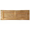 vidaXL Bordplate naturlig kant 110x40x2,5 cm grovt heltre mangotre