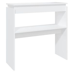vidaXL Konsollbord hvit 80x30x80 cm konstruert tre