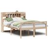 vidaXL Seng med bokhylle uten madrass 140x190 cm heltre furu