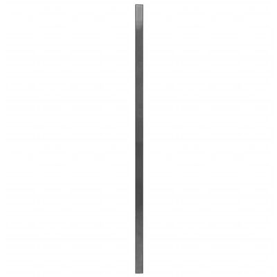 vidaXL Gjerdepanel med stolper pulverlakkert jern 6x1,2 m antrasitt