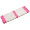 vidaXL Oppbl&aring;sbar gymnastikkmatte med pumpe 600x100x15 cm PVC rosa