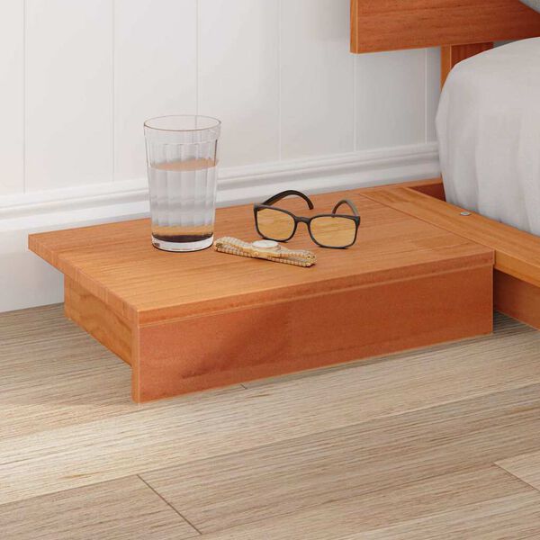 vidaXL Sengestamme Brun 135 x 190 cm tre