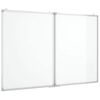 vidaXL Magnetisk tavle sammenleggbar 100x80x1,7 cm aluminium