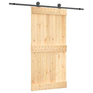 vidaXL Skyved&oslash;r 100 x 210 cm Massiv Furu Tre (Ubehandlet)
