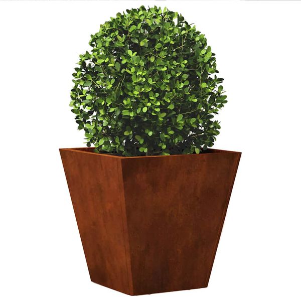 vidaXL Hageplanter 2 stk 30x30x30 cm oksidert st&aring;l