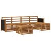 vidaXL Utend&oslash;rs sofa-sett 6 pcs Naturlig