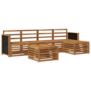 vidaXL Utend&oslash;rs sofa-sett 6 pcs Naturlig