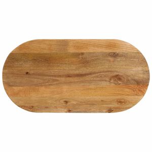 vidaXL Bordplate 80x40x3,8 cm oval heltre mango