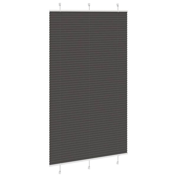 vidaXL pliss&eacute;gardin sort 115x200 cm Stoff Bredde 114,4 cm Polyester