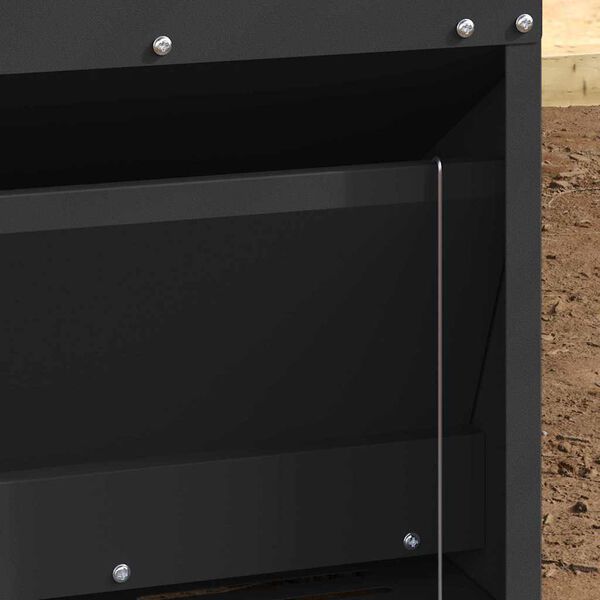 vidaXL Kylling Trampefr&oslash; Svart 33 x 42 x 40 cm Kaldvalsget St&aring;l