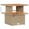 vidaXL Hage Spisegruppe Beige Poly rattan