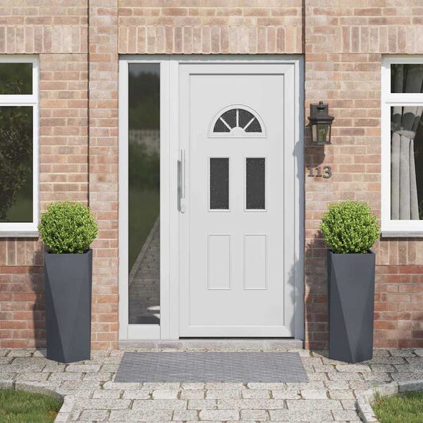 vidaXL Plantekassed 2 pcs Antrasitt 30 x 30 x 75 cm Stål