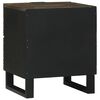 vidaXL Nattbordskap 2 pcs Valn&oslash;tt 40 x 33 x 46 cm Massivt akasietre
