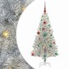 vidaXL Juletre med 150 LED med stativ s&oslash;lv 150 cm PET