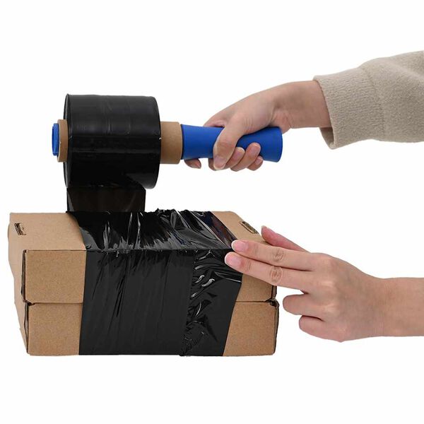 vidaXL Strekkfilm 50 stk svart 23 µm 10 cm x 150 m