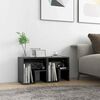 vidaXL Nattbord 2 stk h&oslash;yglans gr&aring; 40x30x40 cm konstruert tre