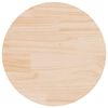 vidaXL Bordplate rund &Oslash;50x3 cm heltre furu