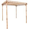 vidaXL Pergola bambus 170x170x220 cm