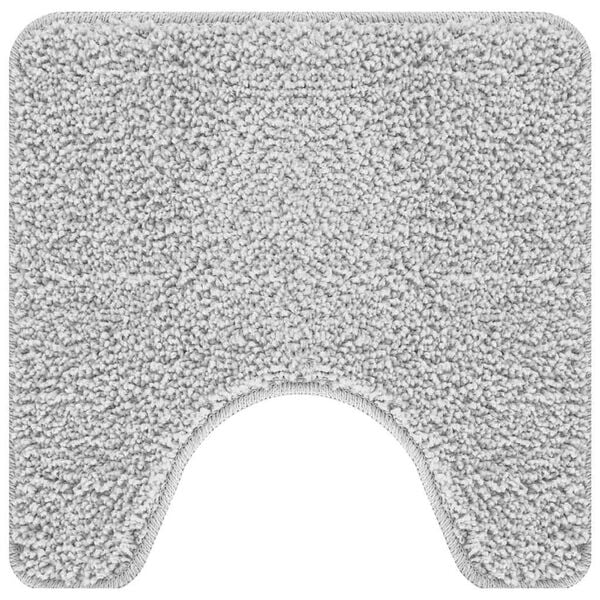 vidaXL Antisklimatte med Toalettutskj&aelig;ring Gr&aring; 50 x 50 cm PP