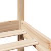 vidaXL Sengeramme med hodegavl 150x200 cm heltre furu