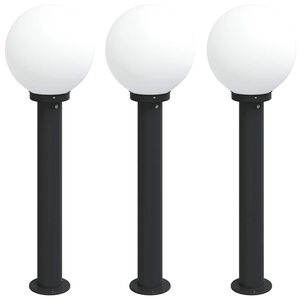 vidaXL Pullertlamper 3 stk 80 cm svart IP44