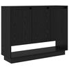 vidaXL Serviesskap Svart Eik 97 x 29 x 75 cm Konstruert tre