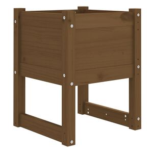vidaXL Plantekasse honningbrun 40x40x52,5 cm heltre furu