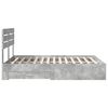 vidaXL Sengestamme med skuff med hodegjerde med lagring Konstruert tre