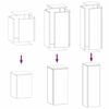 vidaXL Planteholder 3 pcs Antrasitt Stål