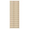 vidaXL Veggdokumentdisplay Beige 21 x 4,5 x 59 cm Konstruert tre
