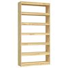 vidaXL Bokhylle/romdeler 100x30x200 cm heltre furu