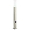 vidaXL Pullertlampe med stikkontakt 80 cm rustfritt st&aring;l IP44