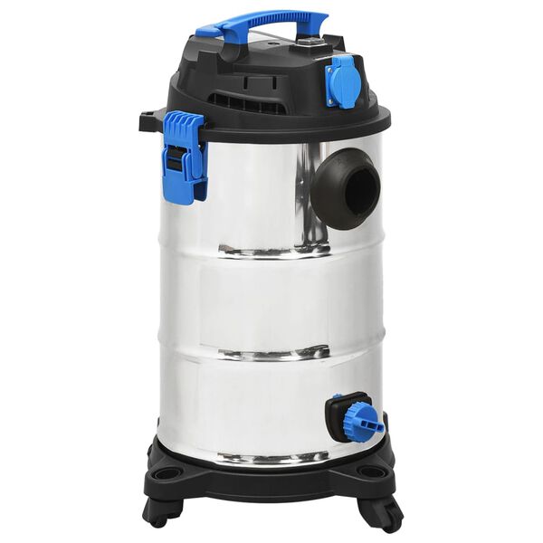 vidaXL V&aring;t-/t&oslash;rrst&oslash;vsuger 1200 W 30 L s&oslash;lv