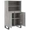 vidaXL Highboard gr&aring; sonoma 60x36x110 cm konstruert tre
