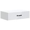 vidaXL Vegghengt Sidebord Hvit 59 x 34,5 x 17 cm Konstruert tre