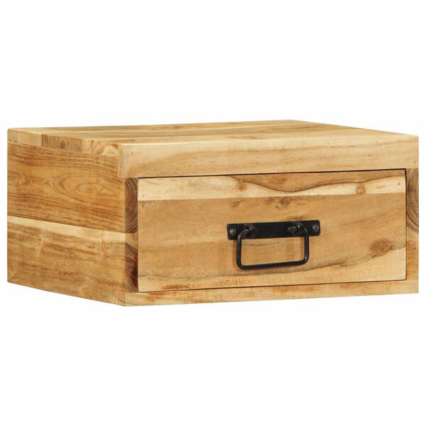 vidaXL Veggmonterte nattbord 2 stk heltre akasie