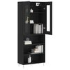 vidaXL Highboard svart 69,5x34x180 cm konstruert tre