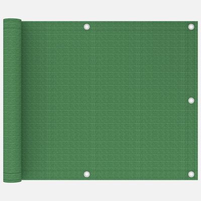 vidaXL Balkongskjerm lysegrønn 75x600 cm HDPE