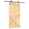 vidaXL Skyved&oslash;r 100 x 210 cm Massiv Furu Tre (Ubehandlet)