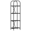 vidaXL Bokhylle 4 niv&aring;er 40 x 30 x 146 cm Konstruert tre Svart Eik